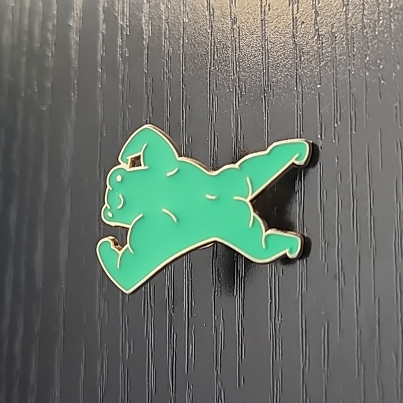 None Accessories - Bodybuilder Frog Enamel Pin